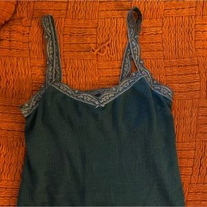 Hollister lace trim tank top